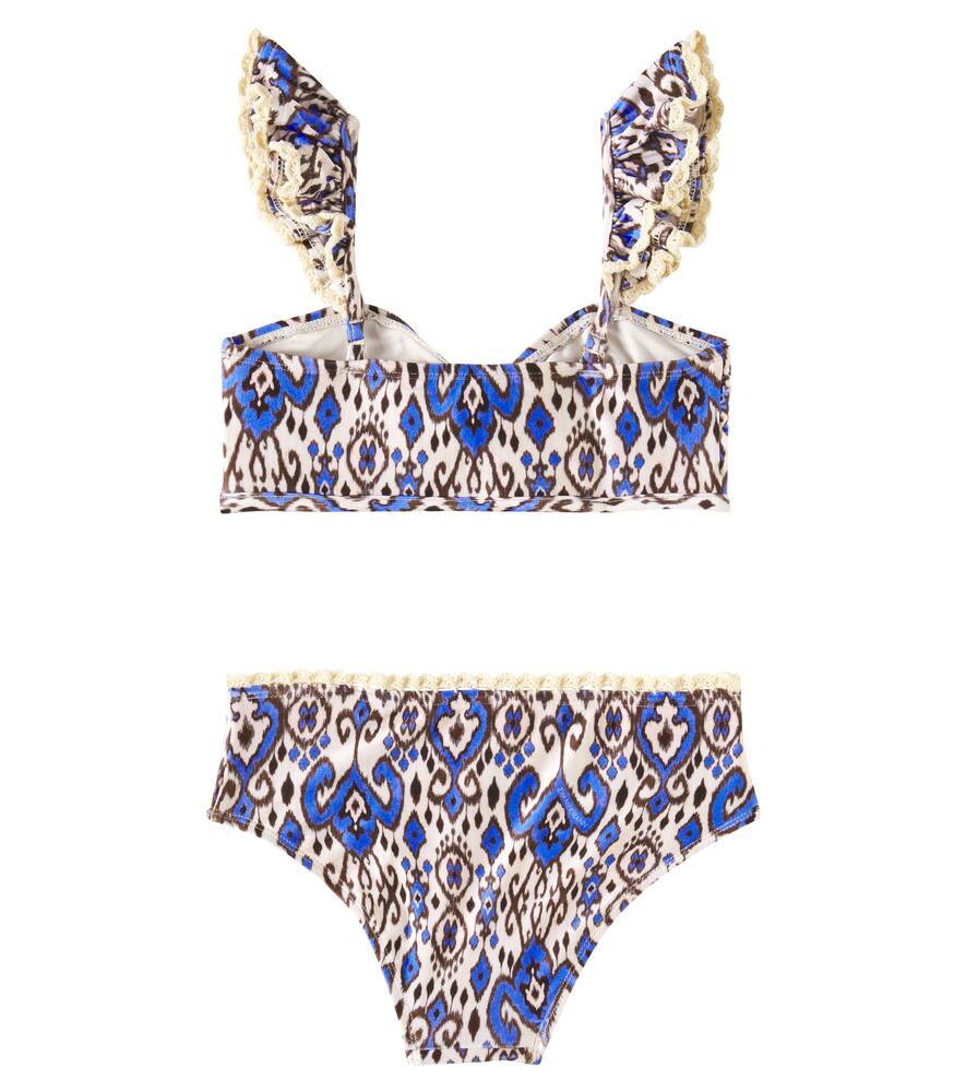 Zimmermann Wylie Printed Bikini In Multicoloured
