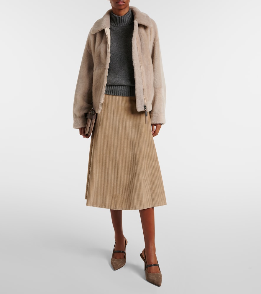  Brunello Cucinelli Brunello Cucinelli Cotton Midi Skirt 