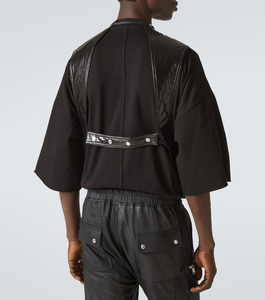 Rick Owens Cotton Cargo Vest In Black