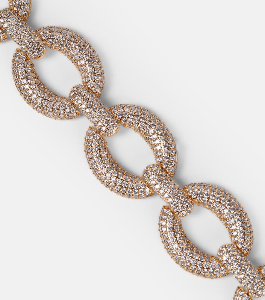Self-Portrait Crystal-embellished choker