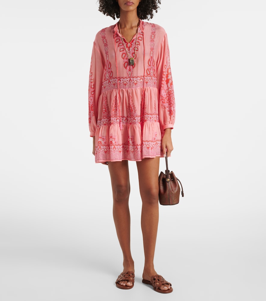 Etro Printed cotton and silk minidress