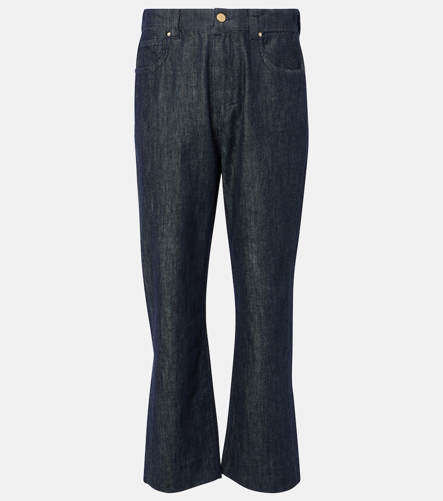 S Max Mara Terra High-rise Straight Jeans In Blue