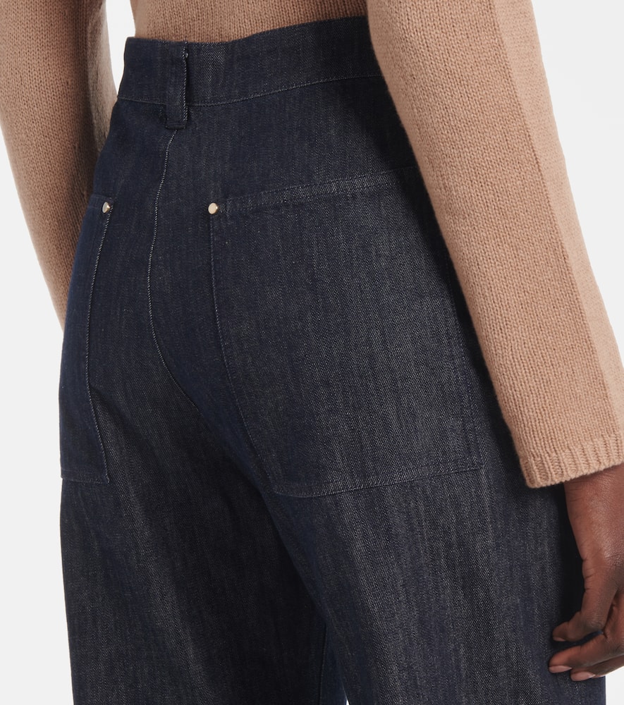 S Max Mara Terra High-rise Straight Jeans In Blue