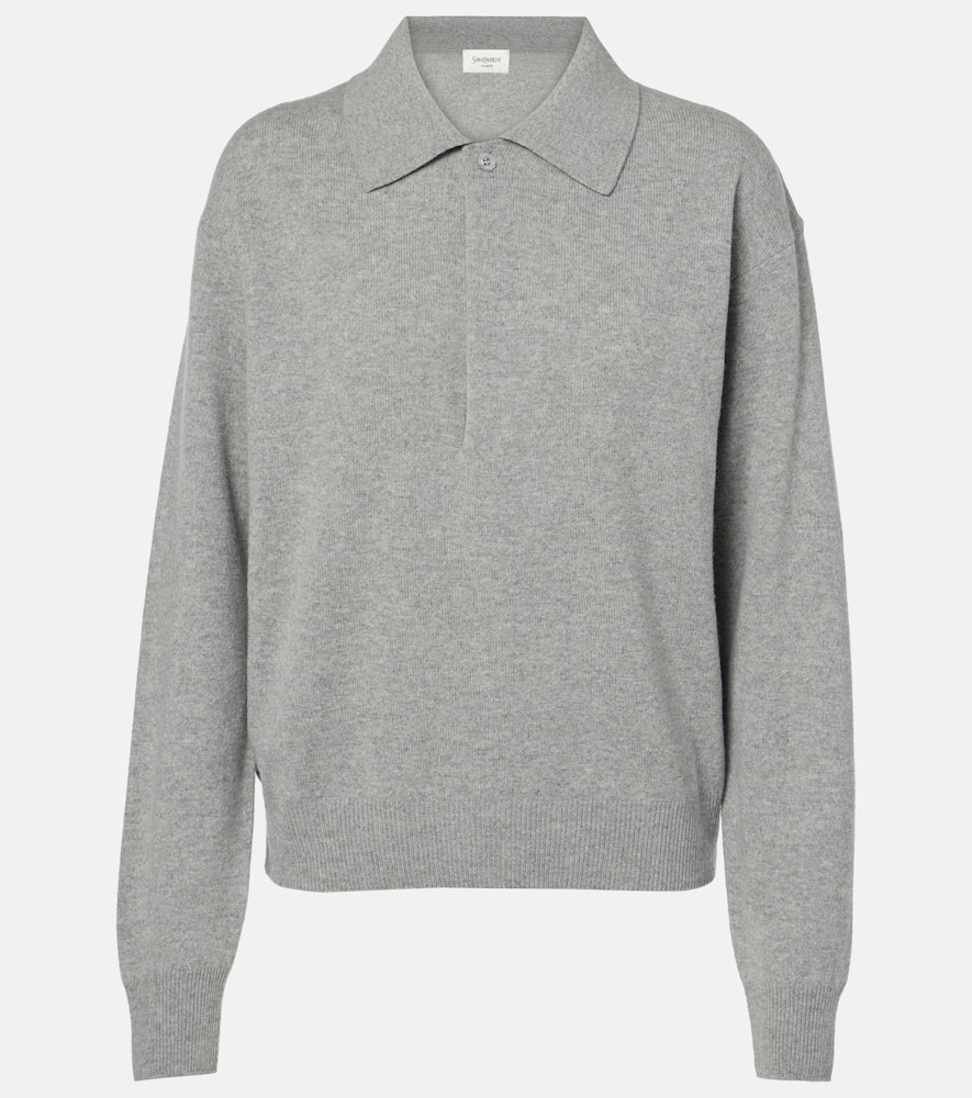 Wool polo sweater