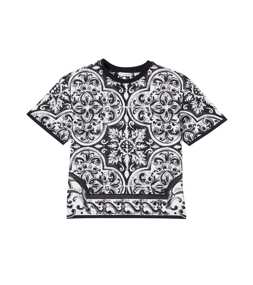 Dolce & Gabbana Majolica-print T-shirt In Black