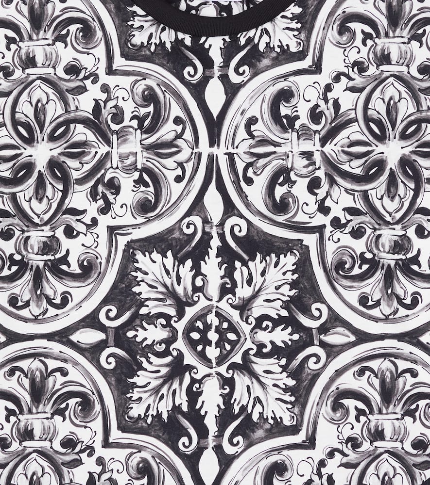 Dolce & Gabbana Majolica-print T-shirt In Black