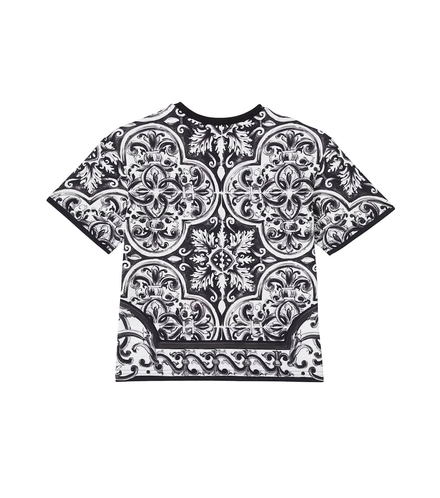 Dolce & Gabbana Majolica-print T-shirt In Black