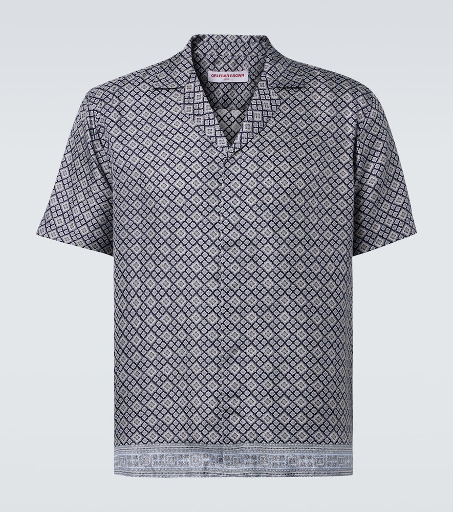 Orlebar Brown Camicia bowling Maitan in seta
