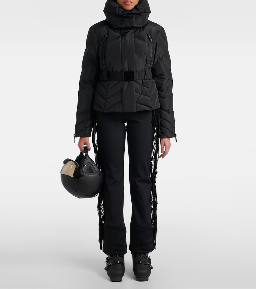 Goldbergh Cowboy Fringed Ski Salopettes In Black