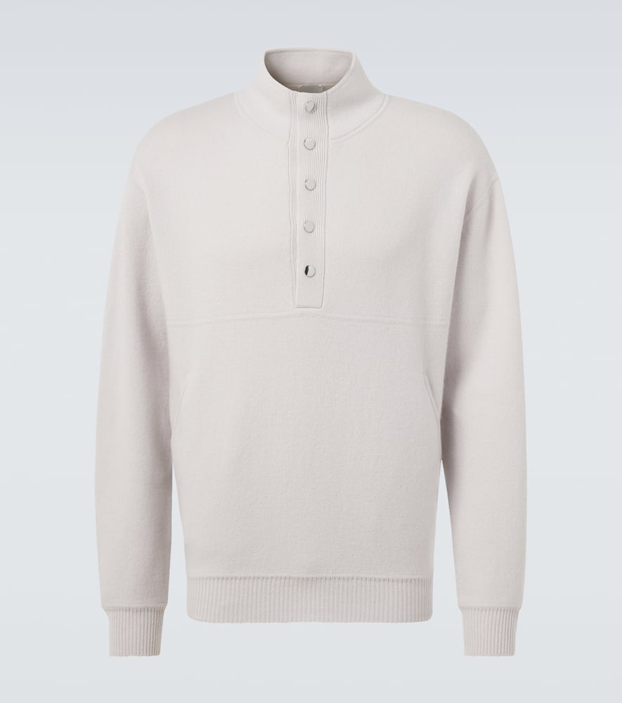 Allude Wool And Cashmere Turtleneck Sweater In White