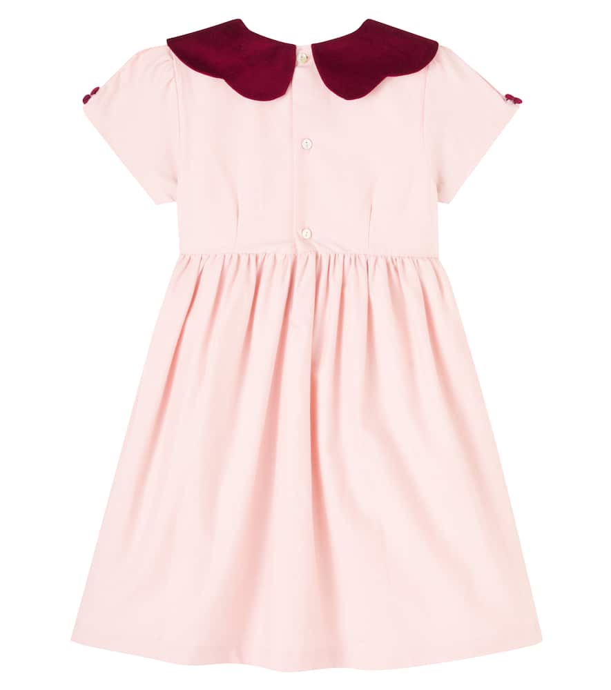 La Coqueta Julieta Gathered Cotton Dress In Multi