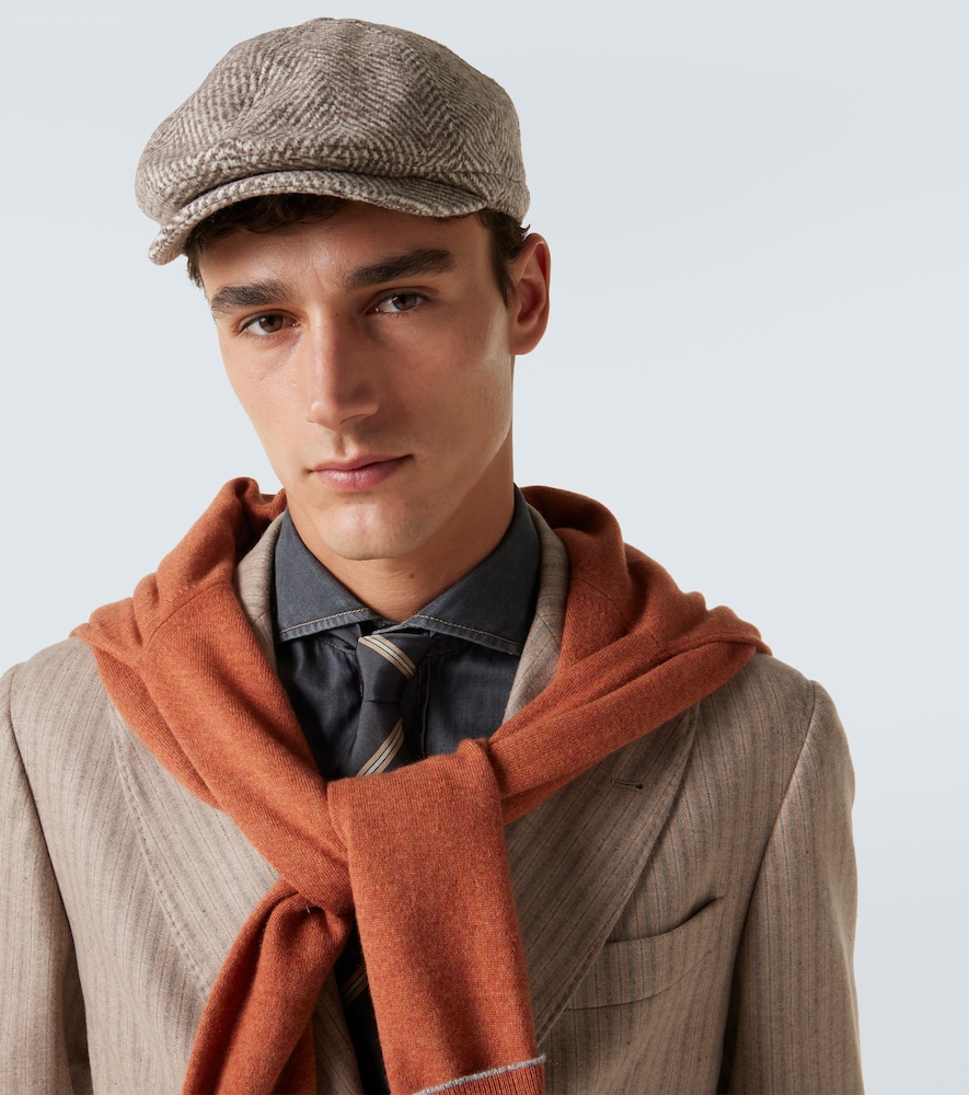  Brunello Cucinelli Brunello Cucinelli Schiebermütze Aus Einem Wollgemisch 