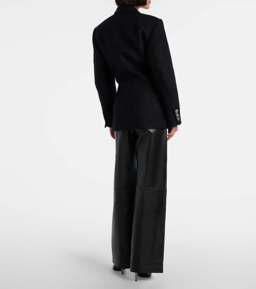 Isabel Marant Gallie Cotton And Wool-blend Coat In Black