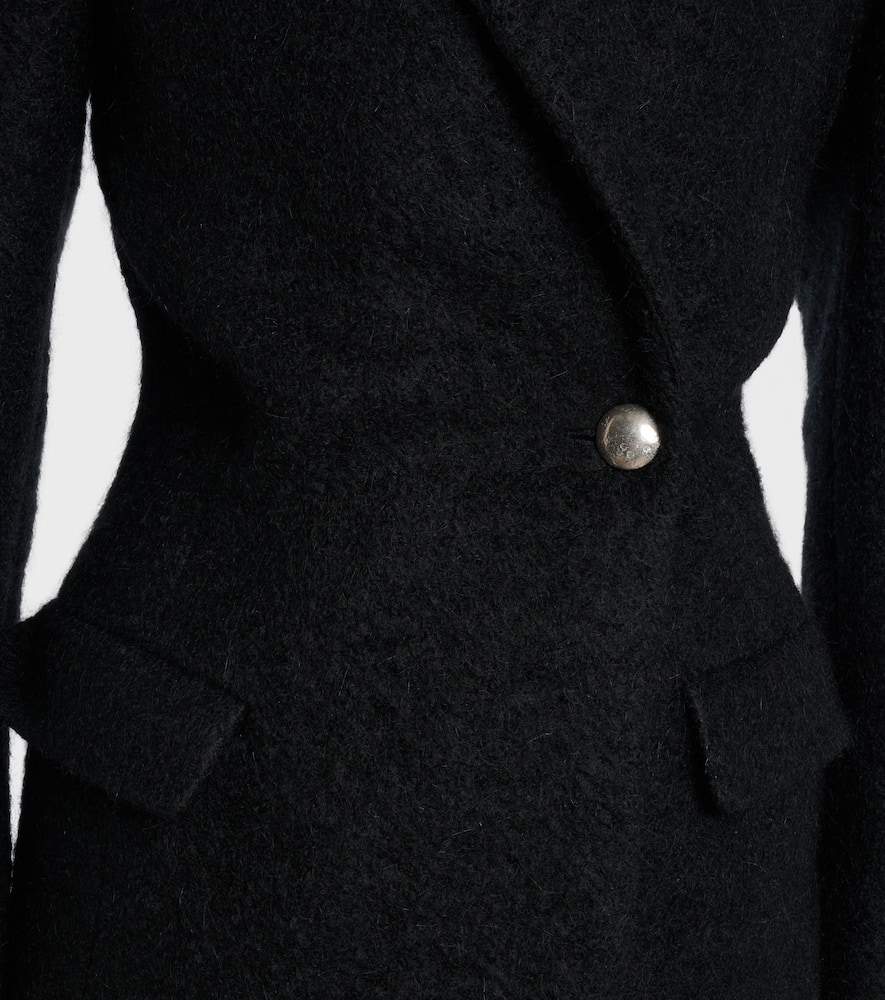 Isabel Marant Gallie Cotton And Wool-blend Coat In Black