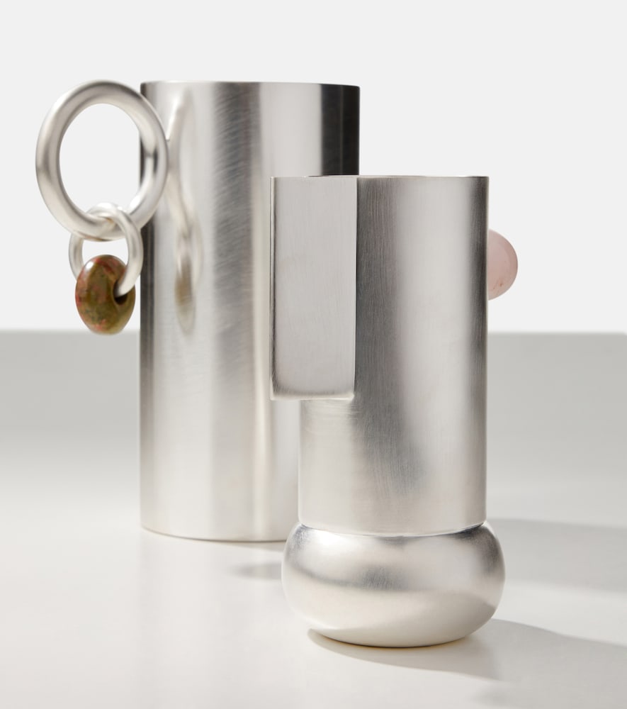  Natalia Criado Natalia Criado Embellished Silver-plated Pitcher 