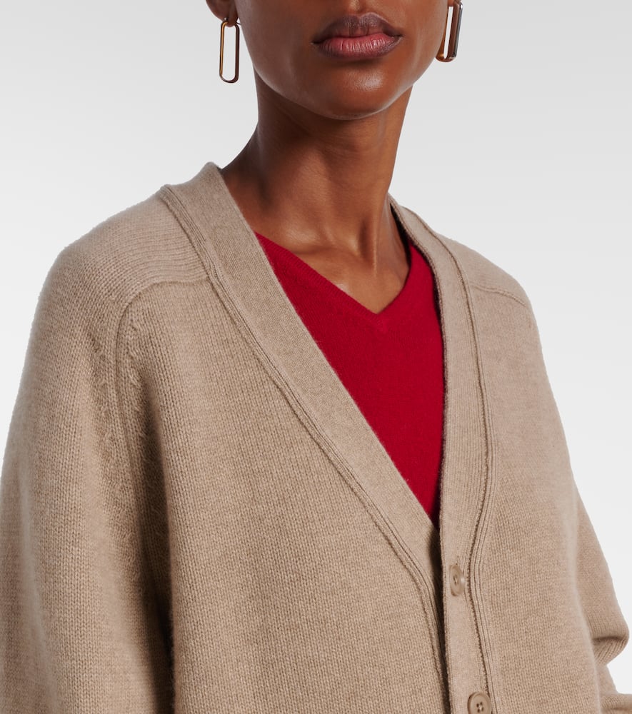 Extreme Cashmere N°437 Papilli Short Cashmere Cardigan In Brown