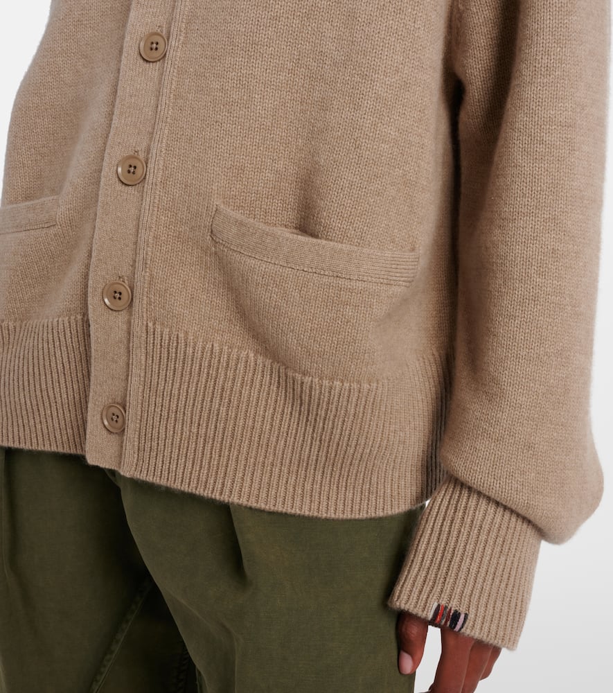 Extreme Cashmere N°437 Papilli Short Cashmere Cardigan In Brown