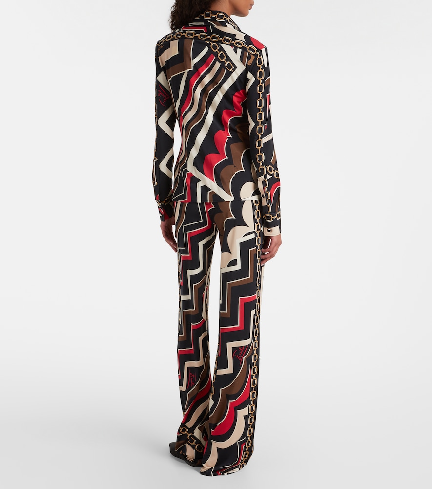  Pucci Pucci Istrice Satin Jersey Shirt 