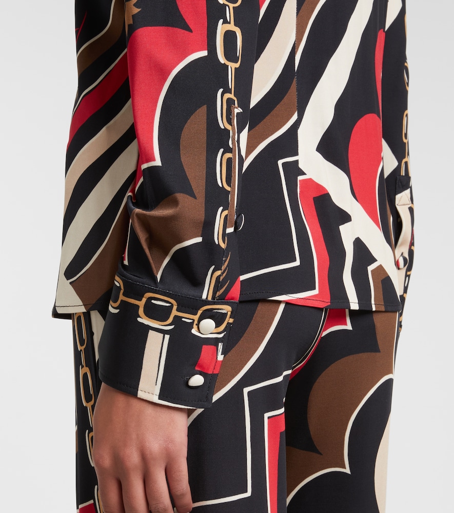  Pucci Pucci Istrice Satin Jersey Shirt 