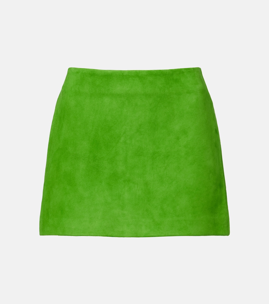 Staud Crest suede miniskirt