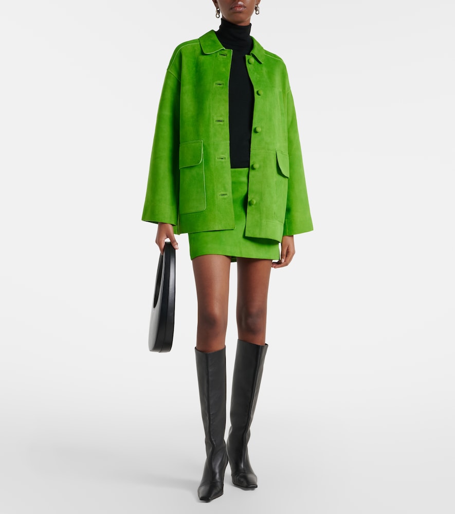  Staud Staud Crest Suede Miniskirt 