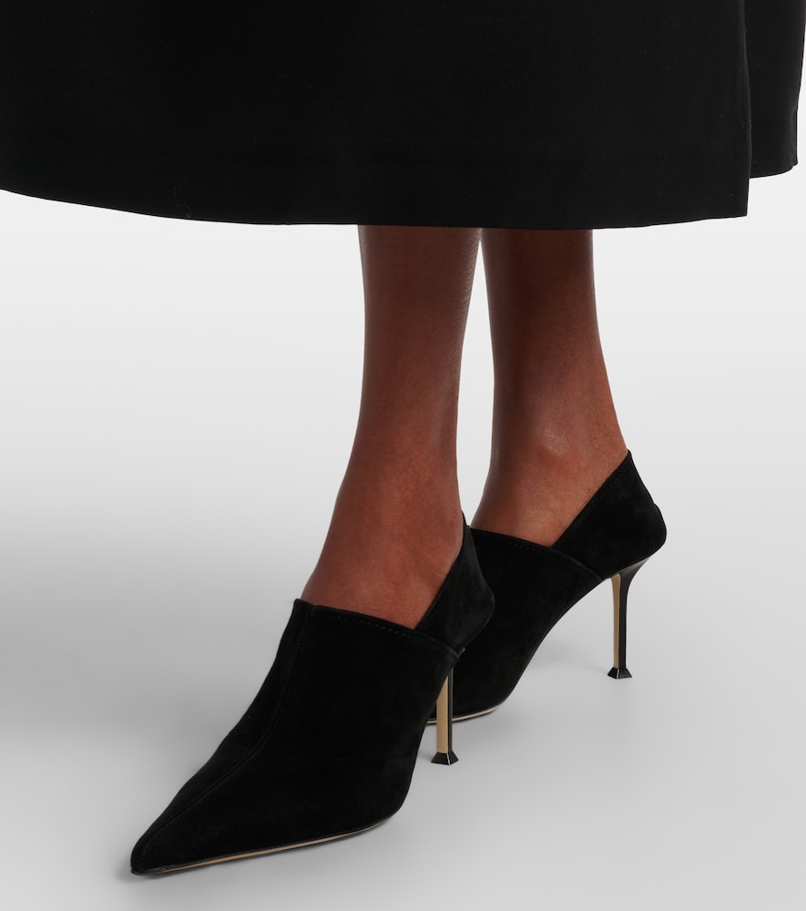 Helix Stretch 75 Suede Pumps