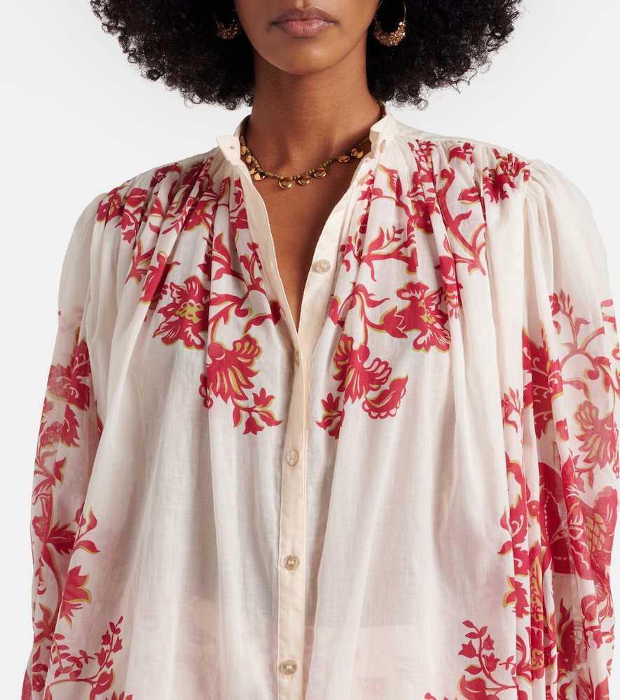  Etro Etro Floral Cotton Voile Blouse 