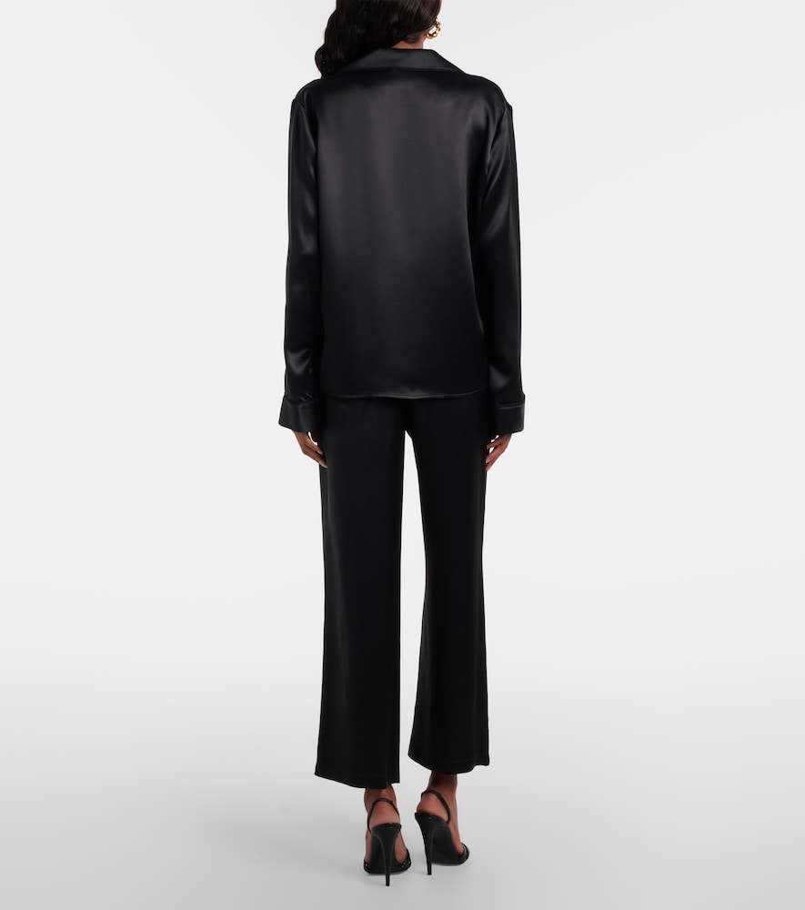 Satin Straight Pants