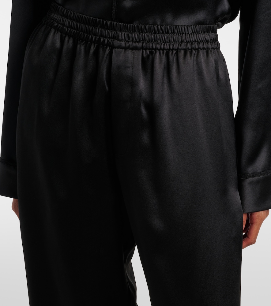 Satin Straight Pants