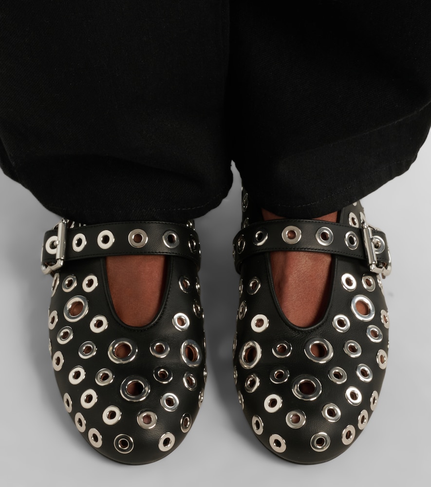 Alaïa Studded leather ballet flats
