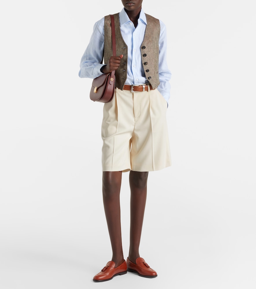 Ralph Lauren Collection Minetta wool gabardine Bermuda shorts