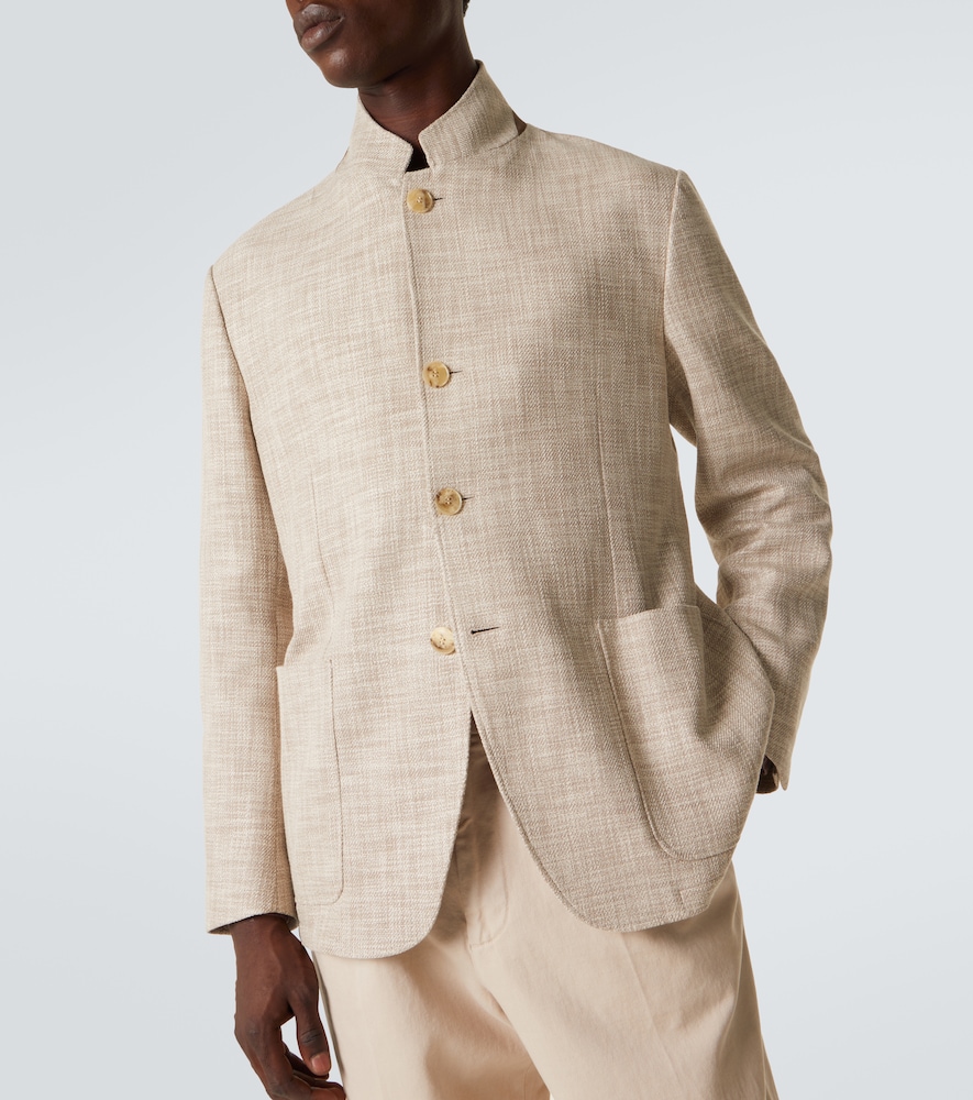  Canali Canali Blazer Aus Baumwolle, Wolle Und Seide 