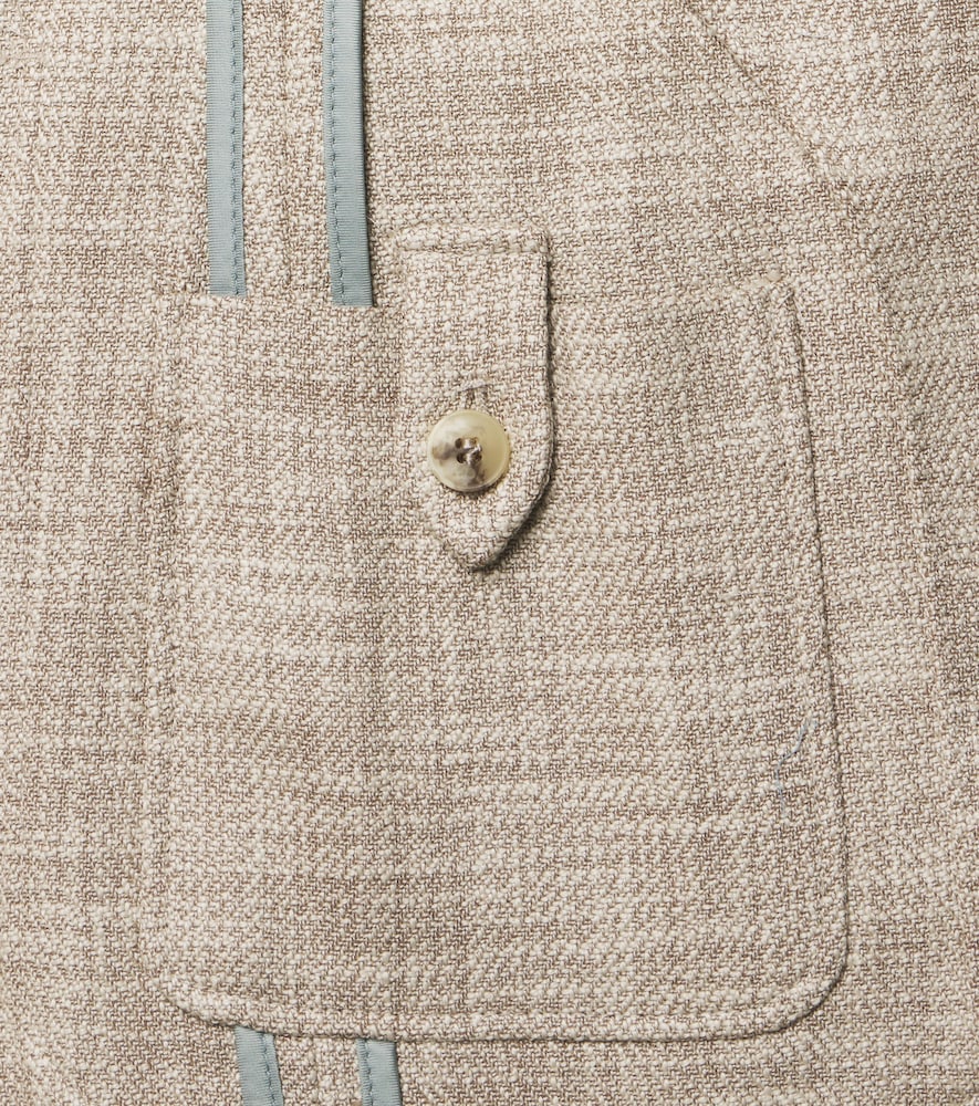  Canali Canali Blazer Aus Baumwolle, Wolle Und Seide 