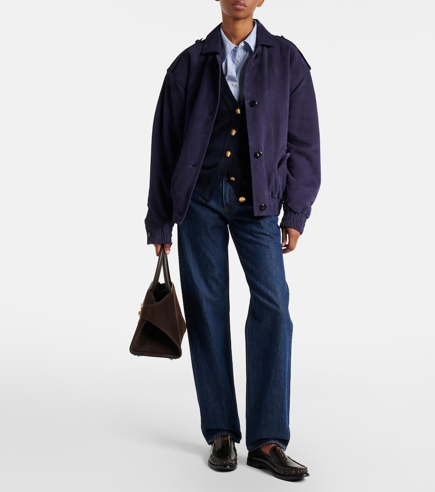 Blazé Milano Viva Charlie suede bomber jacket