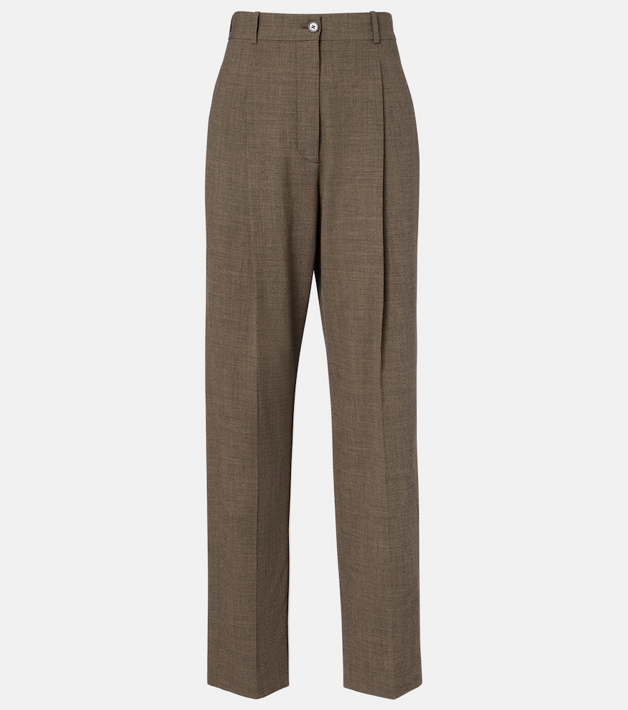 The Row Gianni wool straight pants