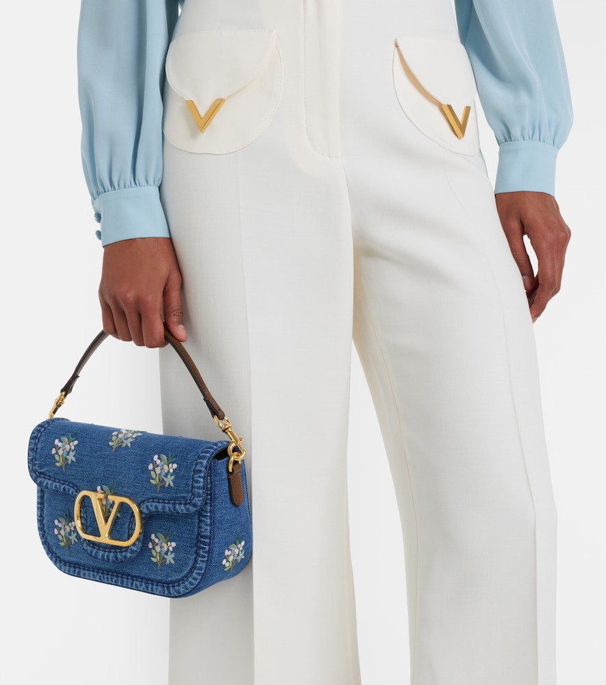 Valentino Garavani Alltime Medium denim shoulder bag