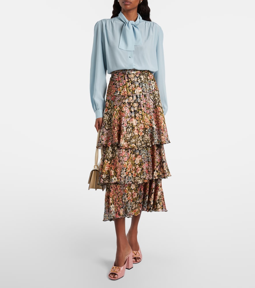 Garavani Vlogo Croc-Effect Mules