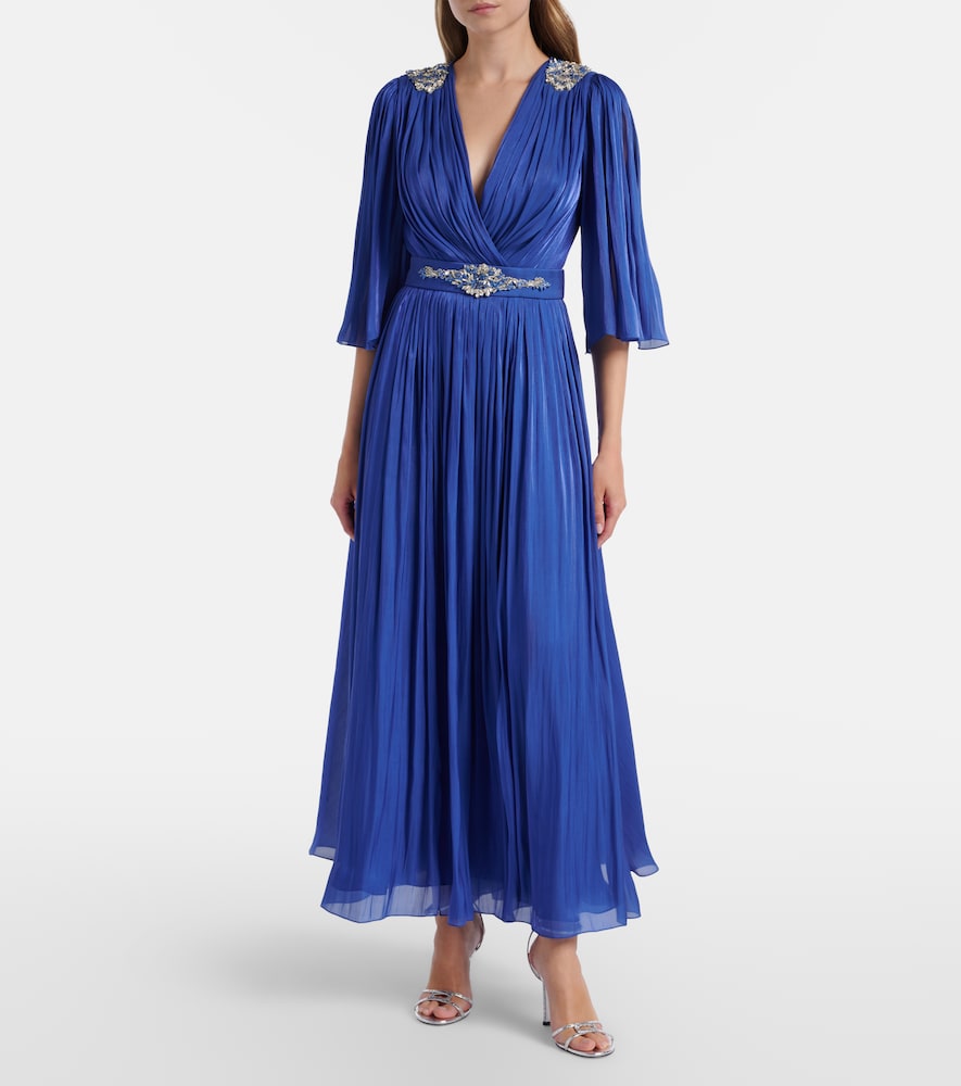  Costarellos Costarellos Verzierte Robe Aus Lurex-georgette 