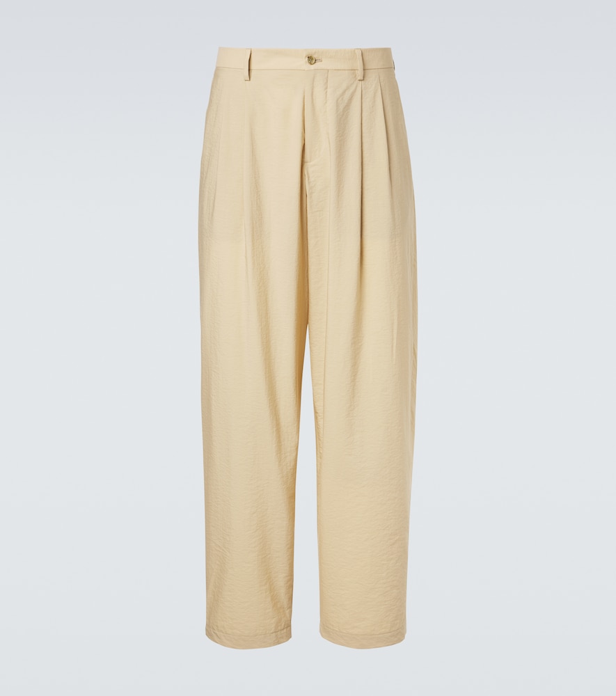 Archivio Cotton-Blend Straight Pants