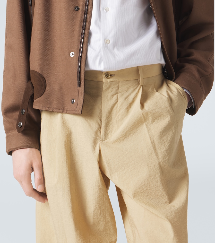 Archivio Cotton-Blend Straight Pants
