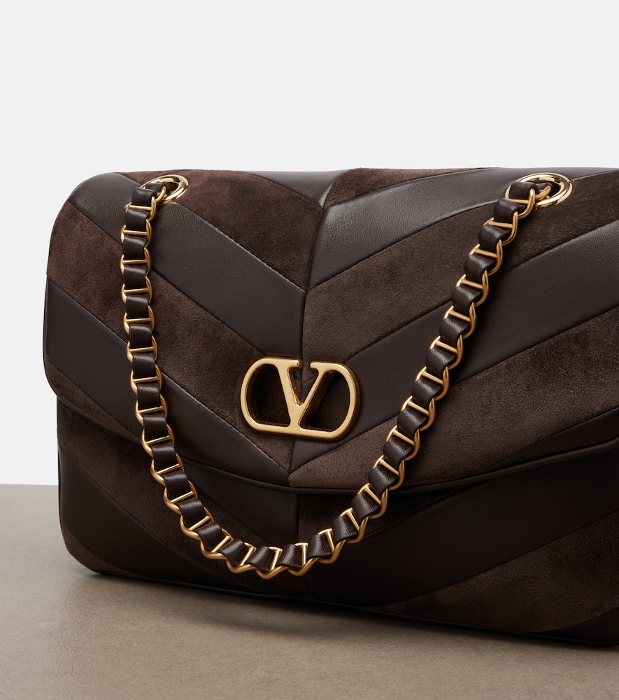 Garavani Djuna Medium Chevron Shoulder Bag