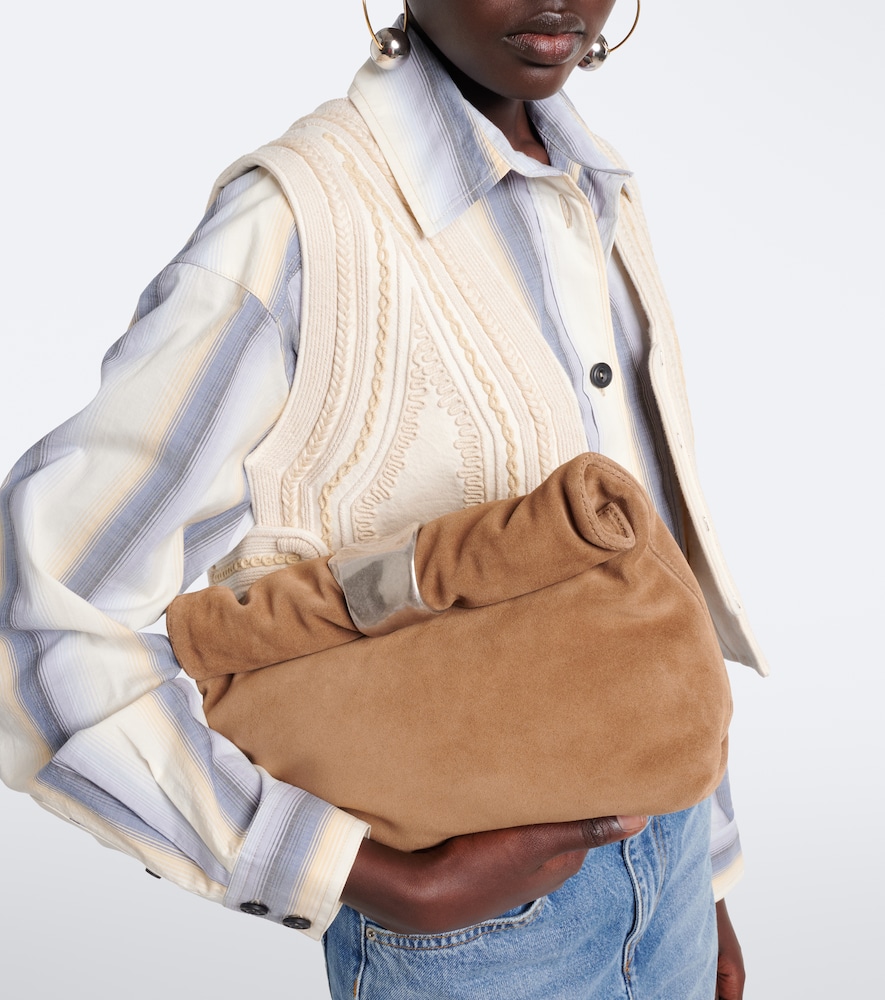 Staud Puff Small suede clutch | Thumbnail 6 Staud Puff Small suede clutch | Thumbnail 6
