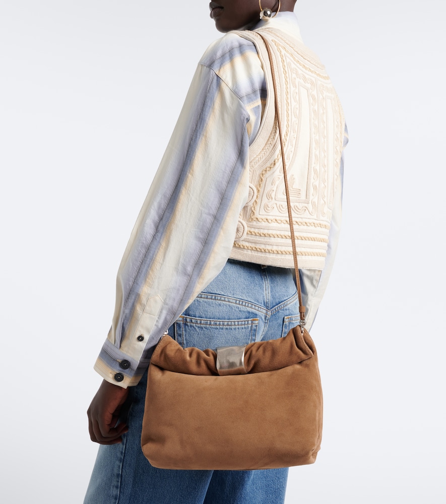 Staud Puff Small suede clutch | Thumbnail 5 Staud Puff Small suede clutch | Thumbnail 5