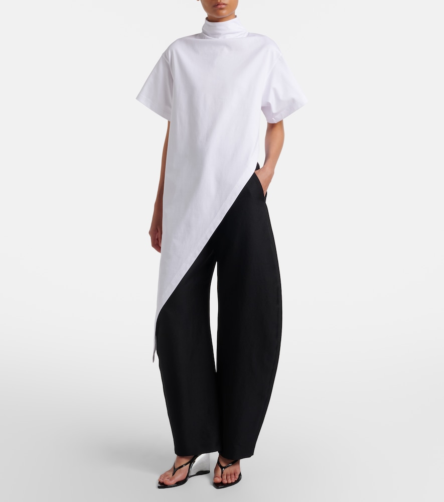  Alaia Alaã¯a Asymmetric Cotton Jersey T-shirt 