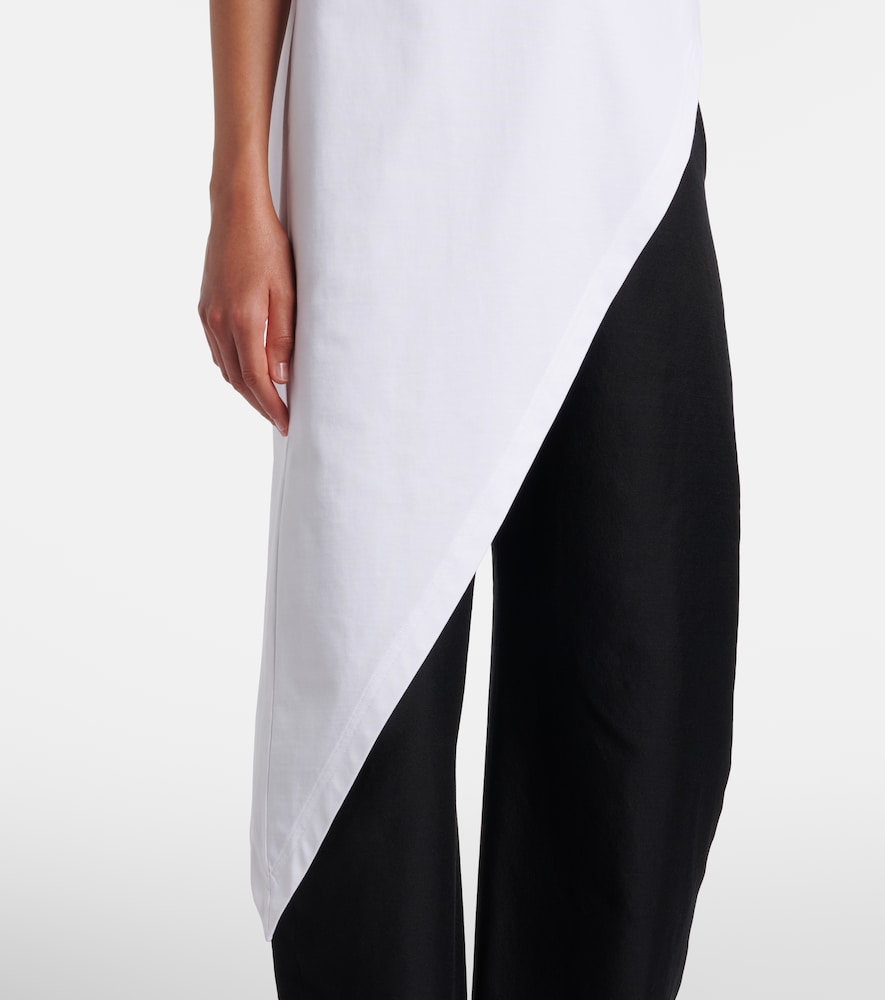  Alaia Alaã¯a Asymmetric Cotton Jersey T-shirt 