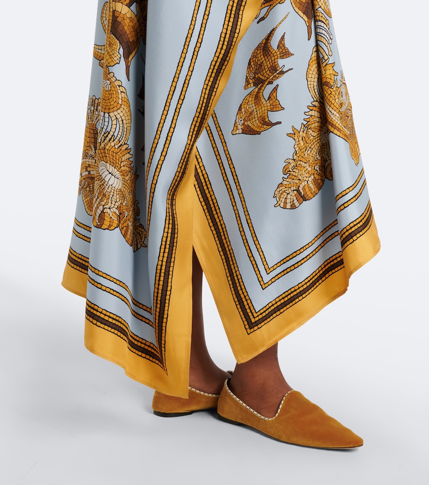 La DoubleJ Square printed silk twill kaftan | Thumbnail 4