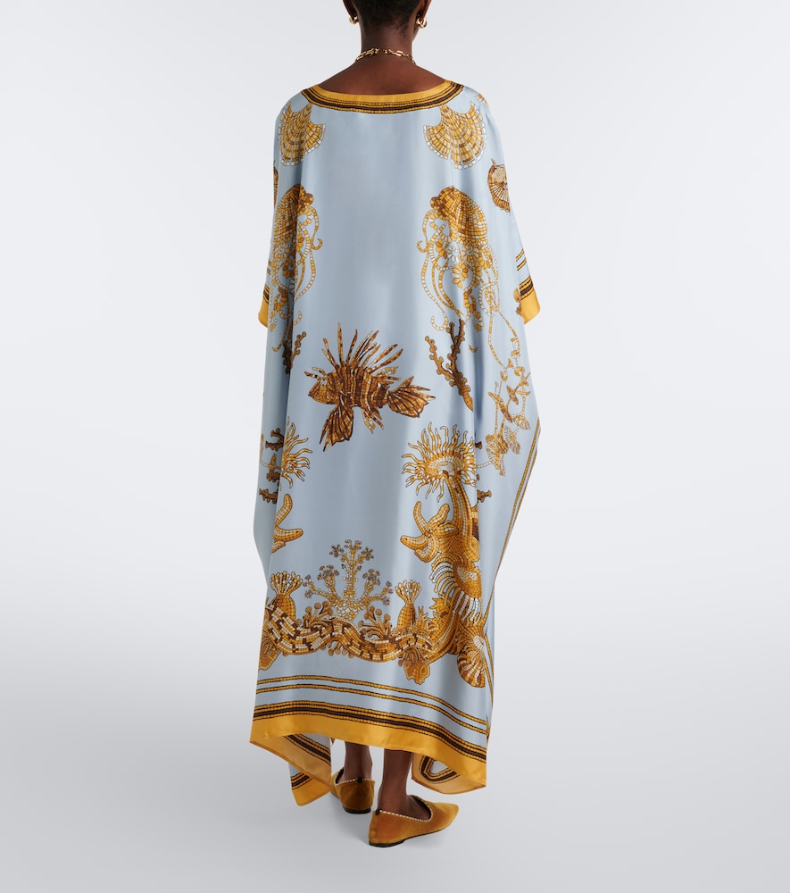 La DoubleJ Square printed silk twill kaftan | Thumbnail 2
