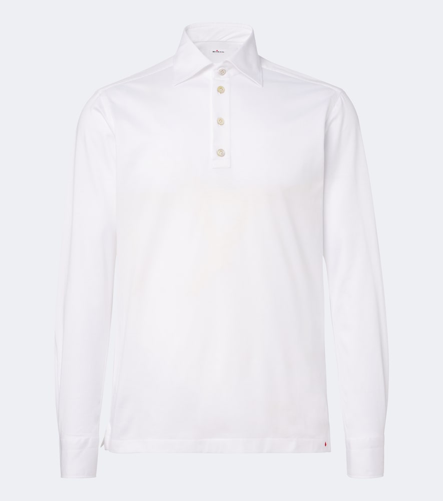 Cotton Poplin Polo Top