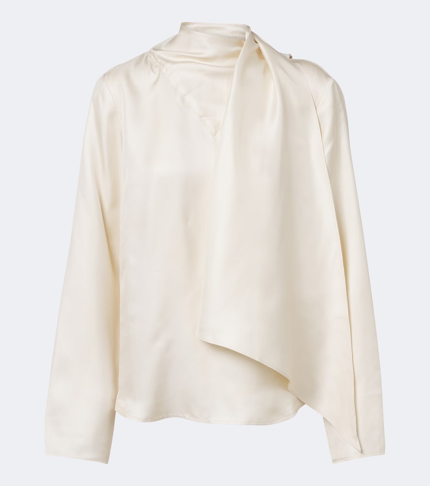 Loulou de Saison Blusa Gala in twill di seta