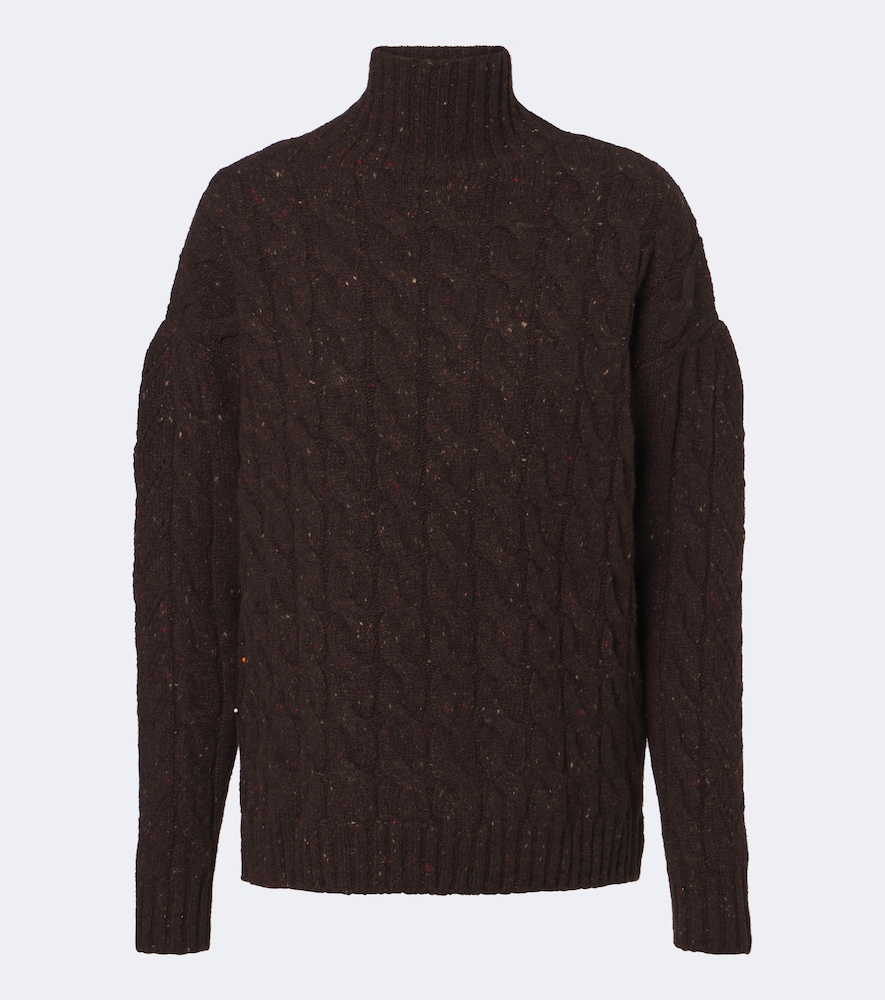 Cable-Knit Wool And Cashmere-Blend Sweater